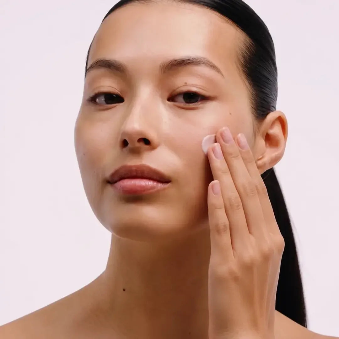Moisturizer applied after the serum has absorbed